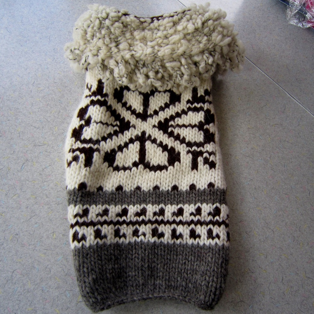 Chilly Dog 100% Wool Knitted Dog Sweater Pullover